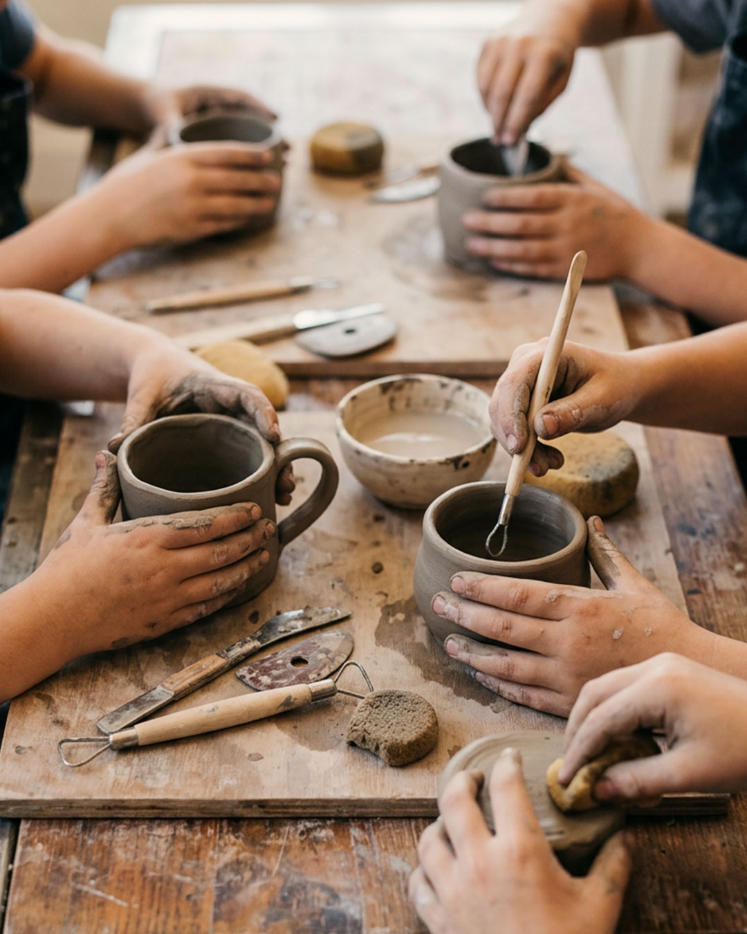 Handbuilding Pottery For Kids